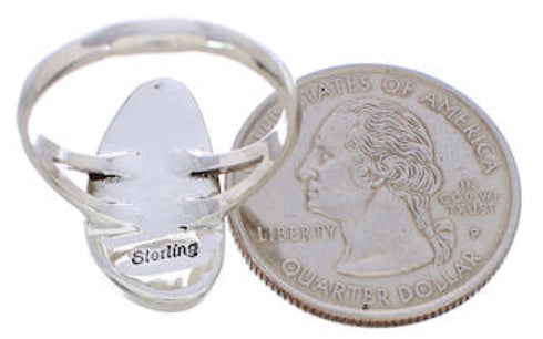 Silver Opal And Southwest Turquoise Ring Size 7-3/4 WX41629